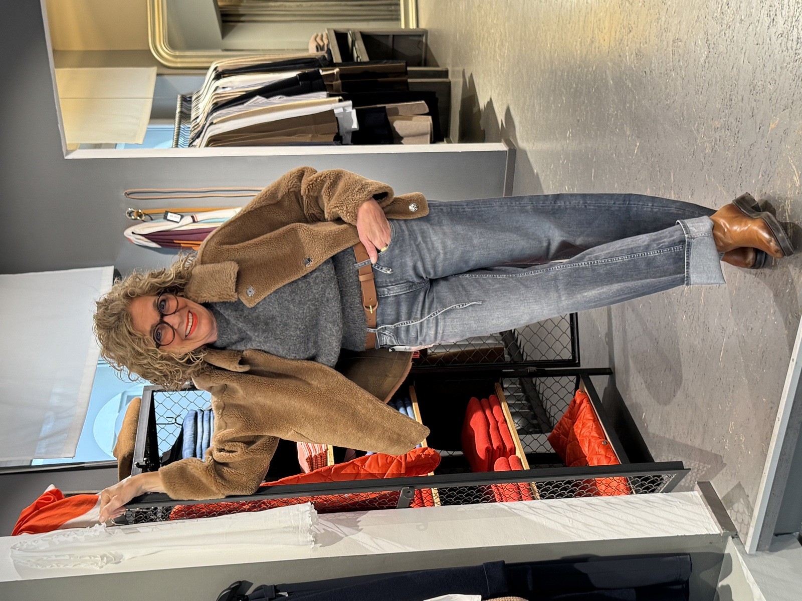 Christiane Zielke in herbstlichen Outfit